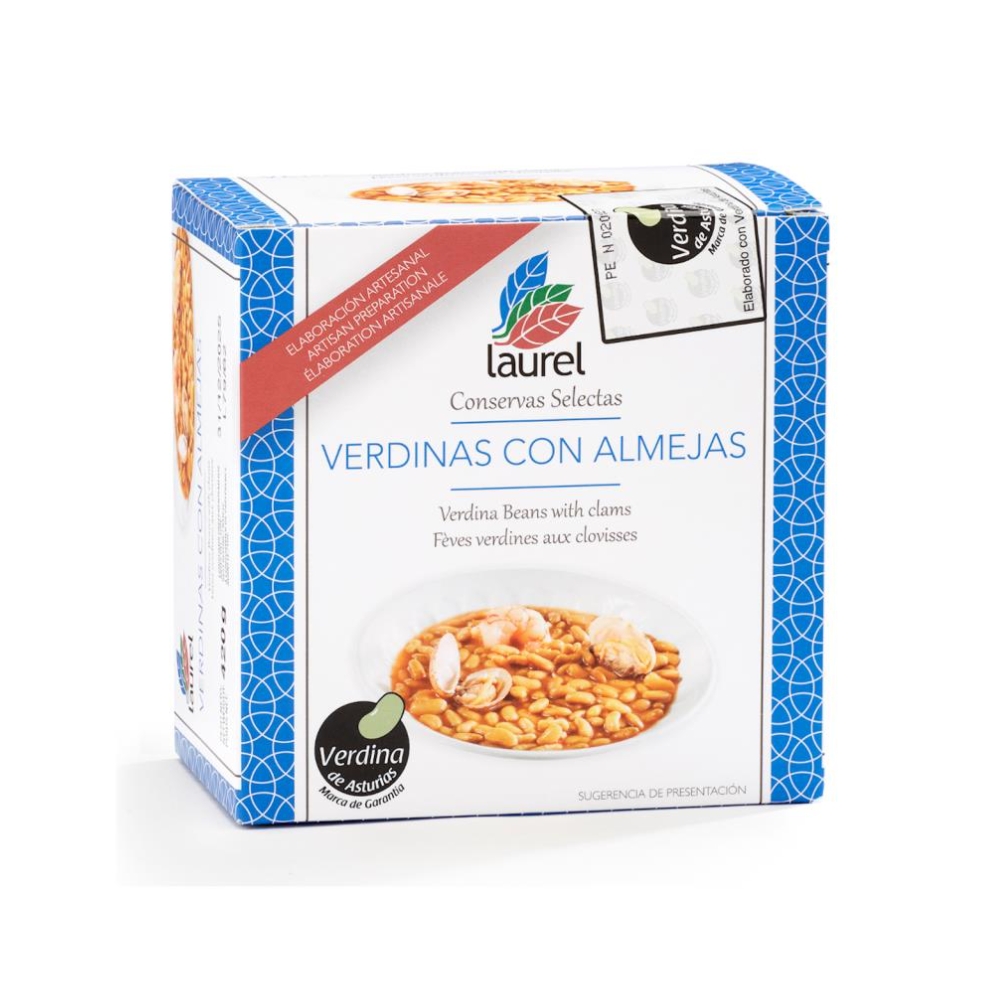 Verdinas con almejas