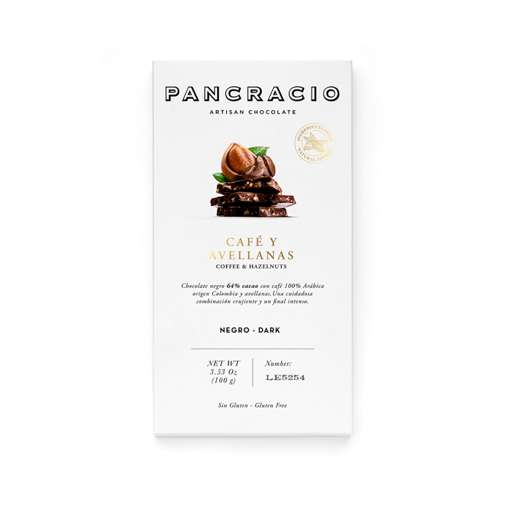 Mini tableta café avellanas - choco negro