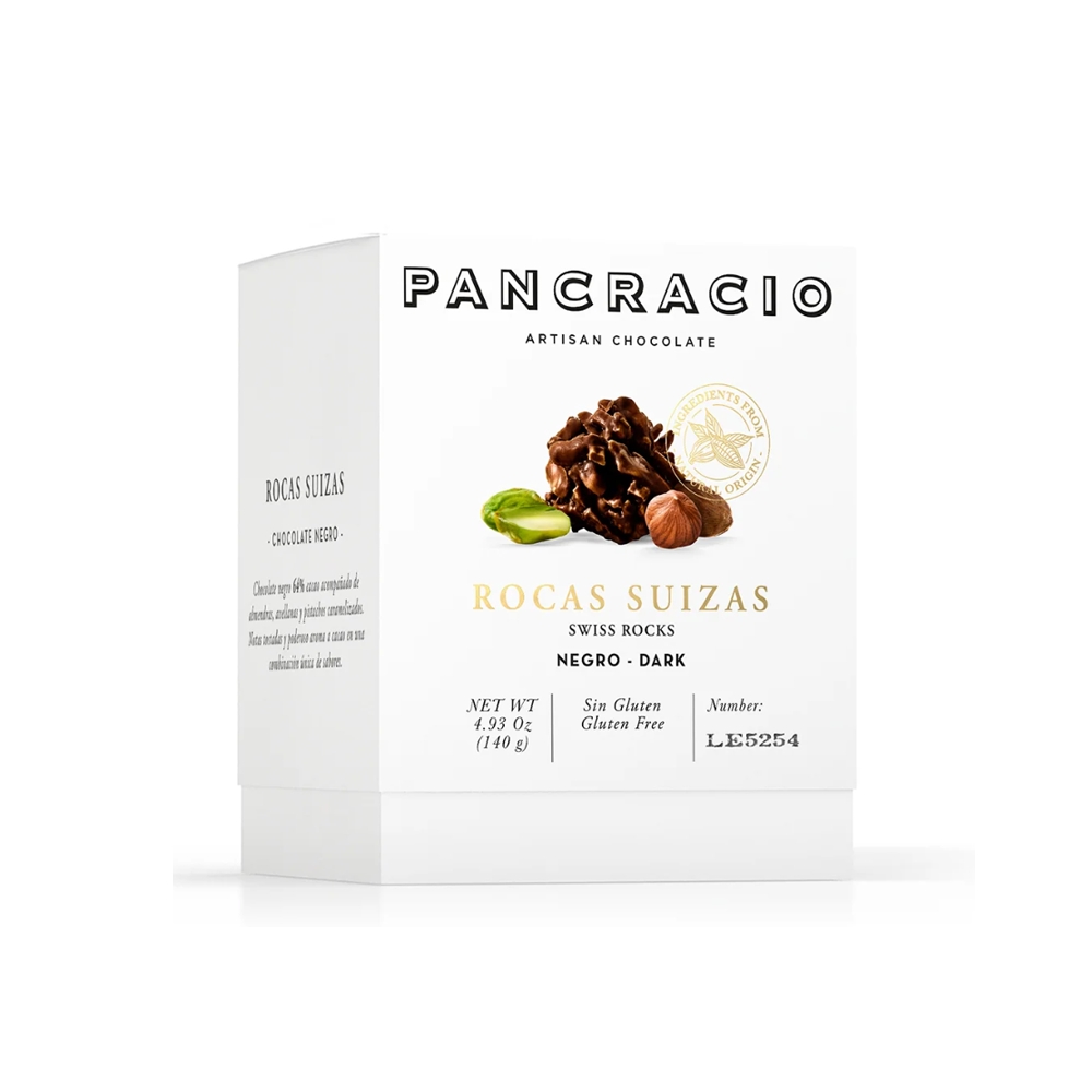 Box rocas suizas - choco negro