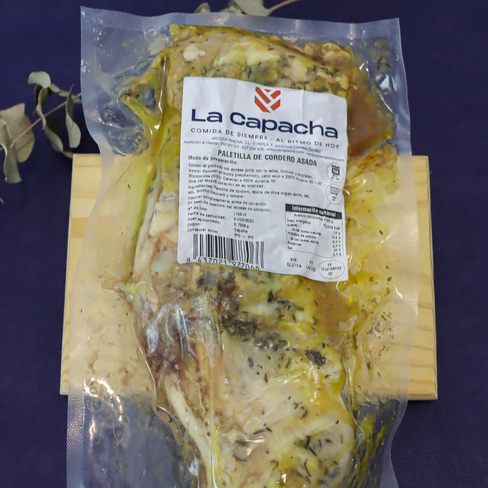 Paletilla de cordero asado